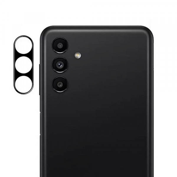 Folie de protectie Camera Spate Techsuit pentru Samsung Galaxy M15 / A14 A145 / A14 5G A146, Sticla Securizata, Neagra