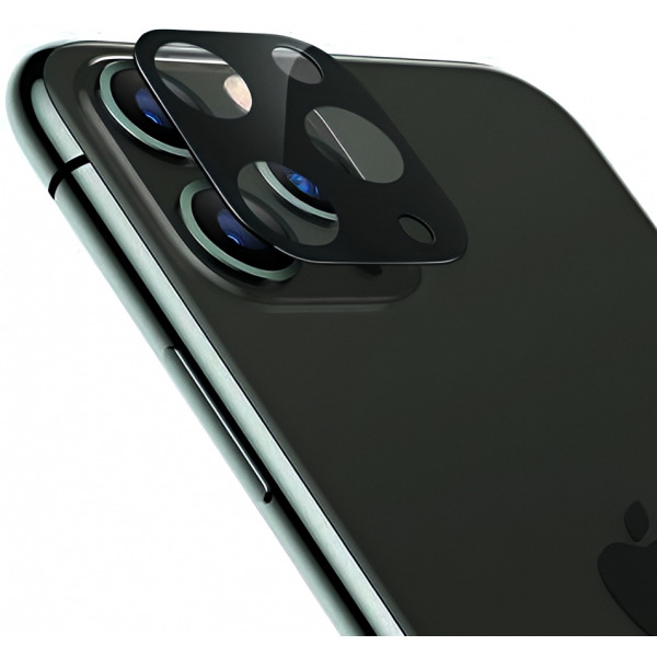 Folie de protectie Camera Spate XO Design 3D pentru Apple iPhone 12 Pro Max, Sticla Securizata, Neagra