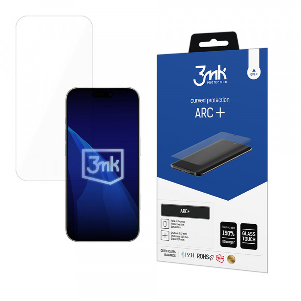 Folie de protectie Ecran 3MK ARC+ pentru Apple iPhone 17, Plastic