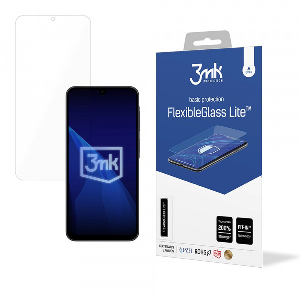Folie de protectie Ecran 3MK FlexibleGlass Lite pentru Samsung Galaxy A17 4G / A17 5G / A16 5G A166 / A16 4G A165, Sticla Flexibila, Full Glue