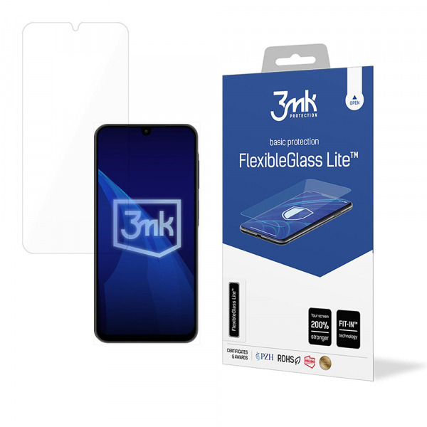 Folie de protectie Ecran 3MK FlexibleGlass Lite pentru Samsung Galaxy A26 A266, Sticla Flexibila, Full Glue