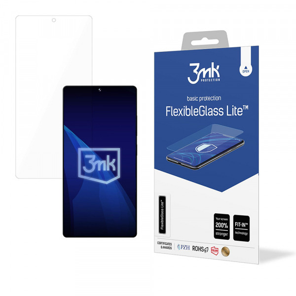 Folie de protectie Ecran 3MK FlexibleGlass Lite pentru Samsung Galaxy S25 Ultra S938, Sticla Flexibila, Full Glue
