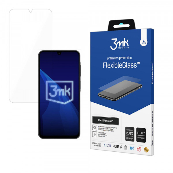 Folie de protectie Ecran 3MK FlexibleGlass pentru Samsung Galaxy A26 A266, Sticla Flexibila, Full Glue