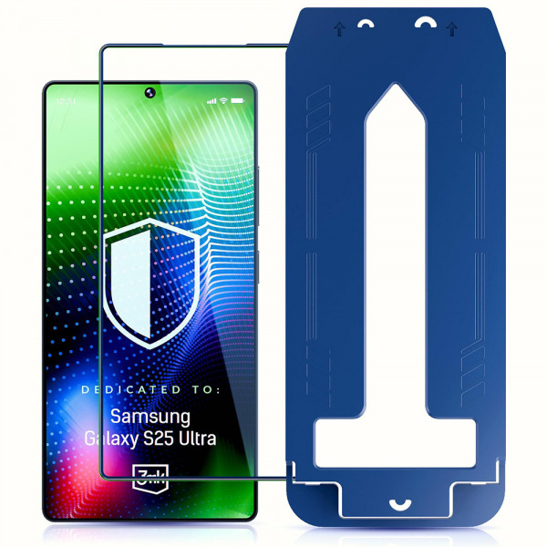 Folie de protectie Ecran 3MK Hardy Ultra pentru Samsung Galaxy S25 Ultra S938, Sticla Securizata, Full Glue, Neagra