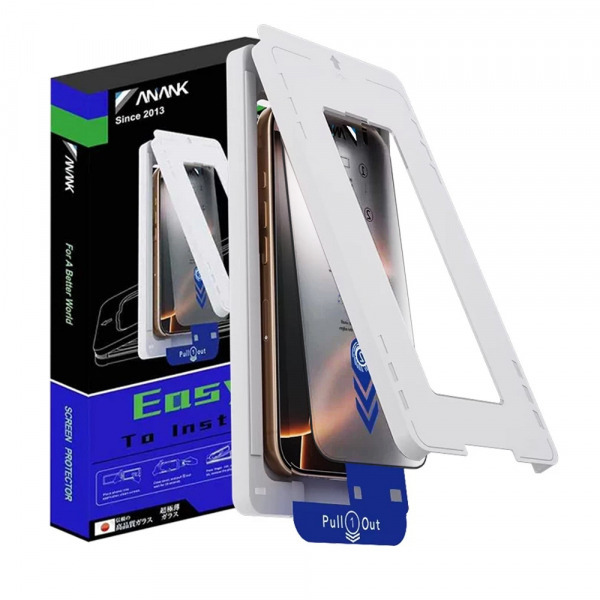Folie de protectie Ecran Anank 2X Reinforced pentru Apple iPhone 16 Pro Max, Sticla Securizata, Full Glue, 2.5D, Neagra