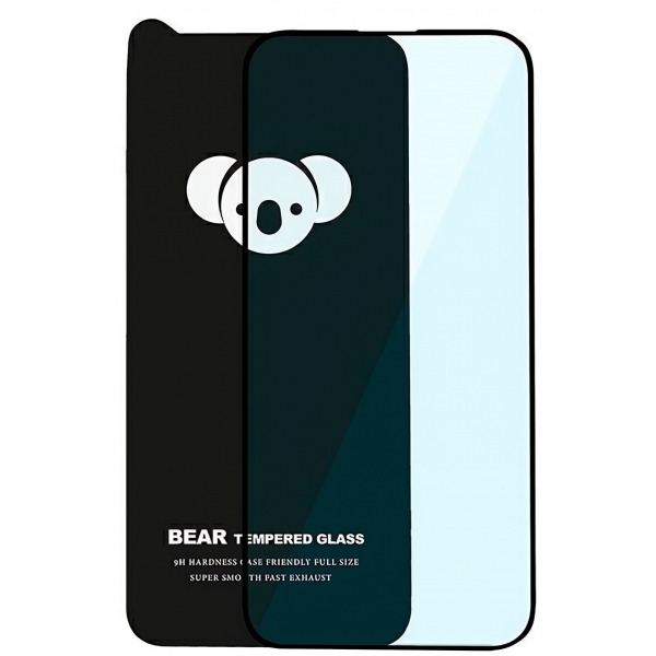 Folie de protectie Ecran Bear HD pentru Apple iPhone 17 Pro Max, Sticla Securizata, Full Glue, Neagra