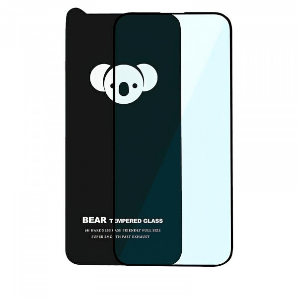 Folie de protectie Ecran Bear HD pentru Samsung Galaxy S24 S921, Sticla Securizata, Full Glue, Neagra