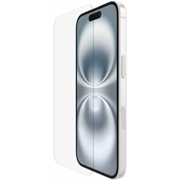 Folie de protectie Ecran Belkin ScreenForce TemperedGlass pentru Apple iPhone 16 / 15 / 14 Pro, Sticla Securizata, Full Glue OVA135zz