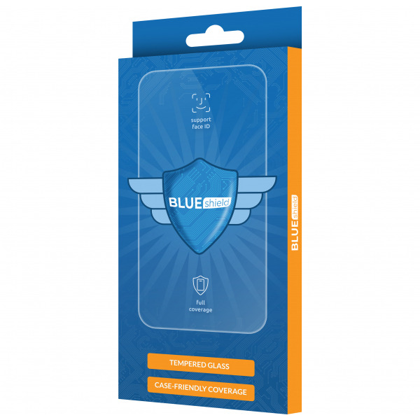 Folie de protectie Ecran BLUE Shield pentru Oppo A98, Sticla Securizata, Full Glue, Case Friendly, Neagra
