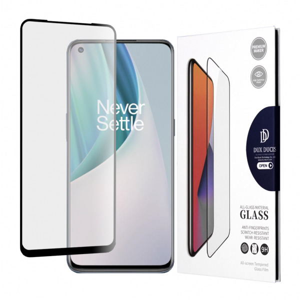 Folie de protectie Ecran DUX DUCIS pentru OnePlus Nord N10 5G, Sticla Securizata, Edge Glue, Neagra