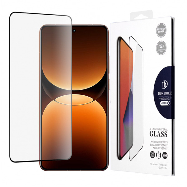 Folie de protectie Ecran DUX DUCIS pentru Realme GT 7 Pro, Sticla Securizata, Edge Glue, Neagra