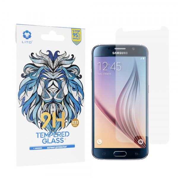 Folie de protectie Ecran Lito Classic pentru Samsung Galaxy S6 G920, Sticla Securizata, Full Glue, 2.5D
