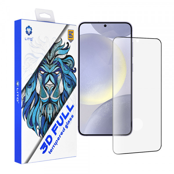 Folie de protectie Ecran Lito Ultra Thin Cover pentru Samsung Galaxy S25 Edge S937 / S24+ S926, Sticla Securizata, Full Glue, 3D, Neagra