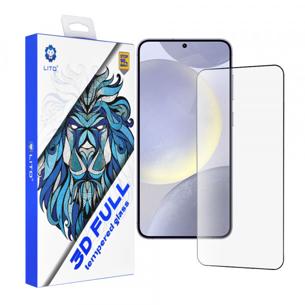 Folie de protectie Ecran Lito Ultra Thin pentru Samsung Galaxy S25 Edge S937 / S24+ S926, Sticla Securizata, Full Glue, 3D, Neagra