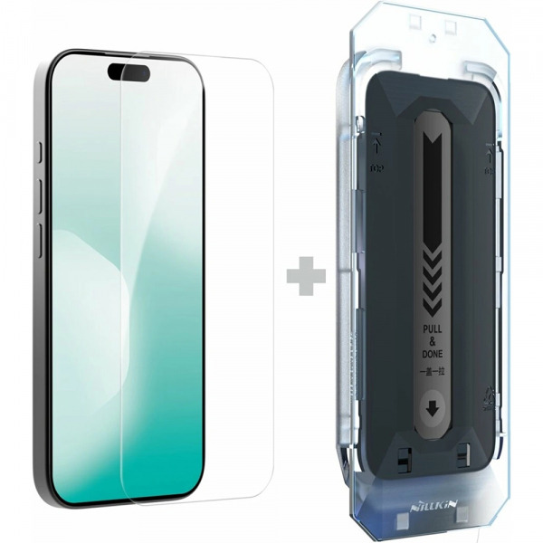 Folie de protectie Ecran Nillkin H+ Pro with Applicator pentru Apple iPhone 18 Pro Max / 17 Pro Max, Sticla Securizata, Full Glue