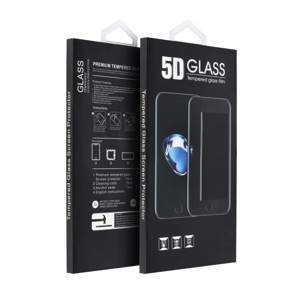 Folie de protectie Ecran OEM pentru Samsung Galaxy A18 5G A186 / A18 4G A185, Sticla Securizata, Full Glue, 5D, Neagra
