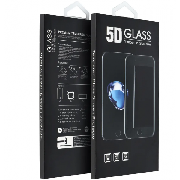 Folie de protectie Ecran OEM pentru Xiaomi Redmi Note 15 Pro 5G, Sticla Securizata, Full Glue, 5D, Neagra
