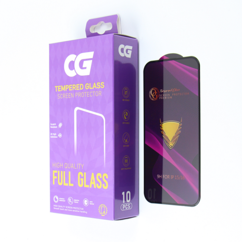 Folie de protectie Ecran OG Premium pentru Samsung Galaxy A55 5G A556, Sticla Securizata, Full Glue, Set 10 bucati, Neagra