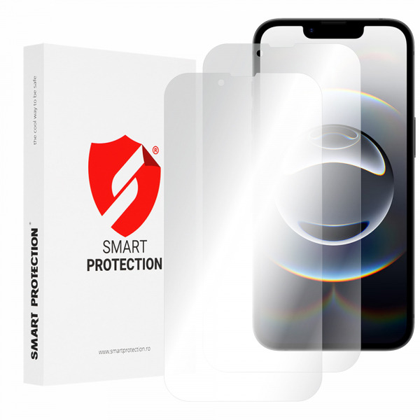 Folie de protectie Ecran Smart Protection Premium Classic pentru Apple iPhone 17e / 16e, Plastic, Set 2 bucati