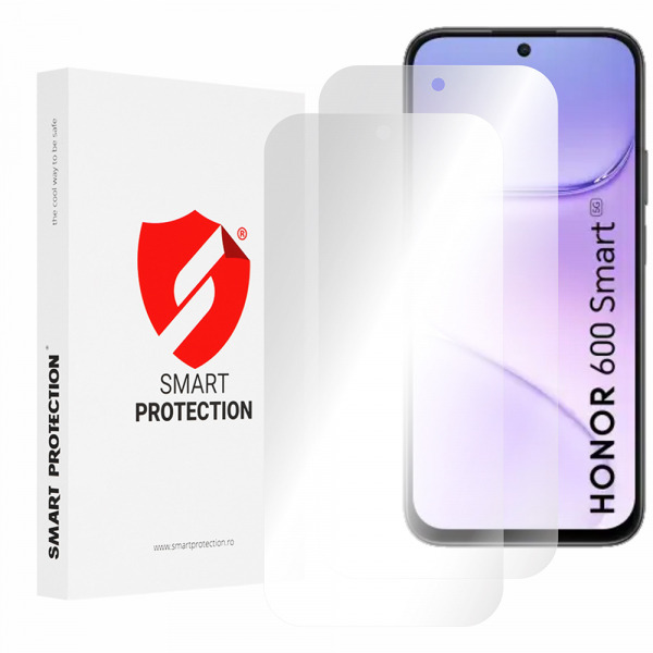 Folie de protectie Ecran Smart Protection Premium Classic pentru Honor 600 Smart, Plastic, Set 2 bucati