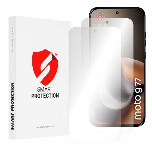 Folie de protectie Ecran Smart Protection Premium Classic pentru Motorola Moto G77, Plastic, Set 2 bucati
