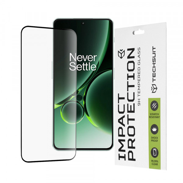Folie de protectie Ecran Techsuit pentru OnePlus Nord 3, Sticla Securizata, Full Glue, 111D, Neagra