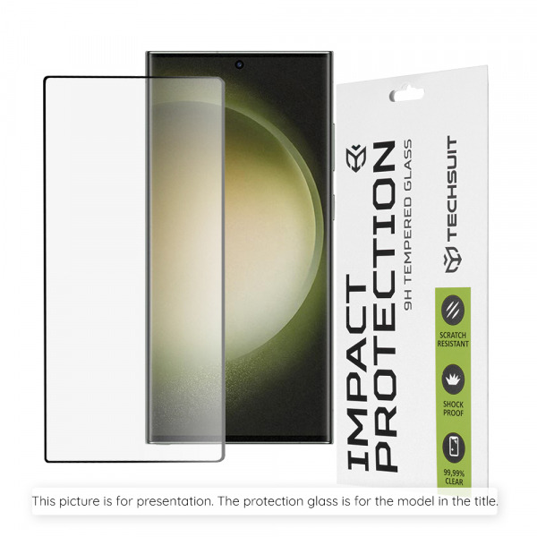 Folie de protectie Ecran  Techsuit pentru Oppo Reno15 Pro Max, Sticla Securizata, Full Glue, 111D, Neagra