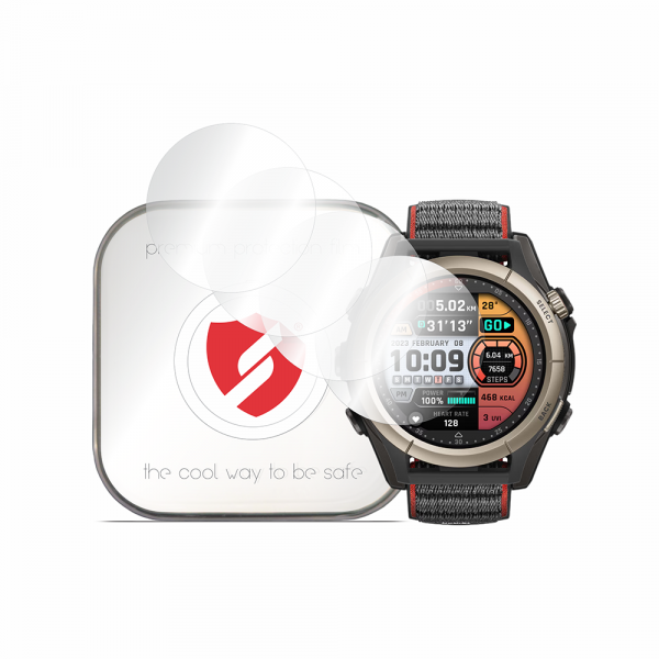 Folie Protectie Smart Protection Premium Classic pentru Amazfit Cheetah Pro, Set 4 bucati, Plastic