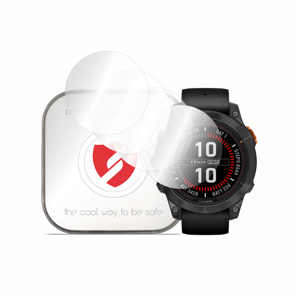 Folie Protectie Smart Protection Premium Classic pentru Garmin Fenix 7 Pro Solar, Set 4 bucati, Plastic