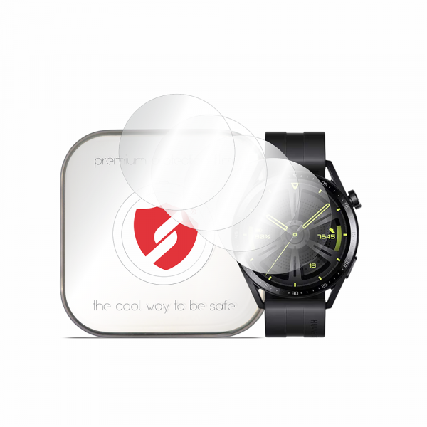 Folie Protectie Smart Protection Premium Classic pentru Huawei Watch GT 3 46mm, Set 4 bucati, Plastic