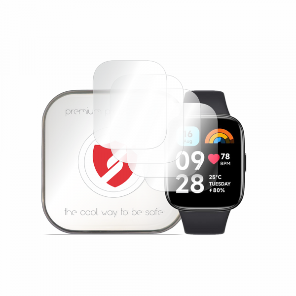 Folie Protectie Smart Protection Premium Classic pentru Xiaomi Redmi Watch 3 Active, Set 4 bucati, Plastic
