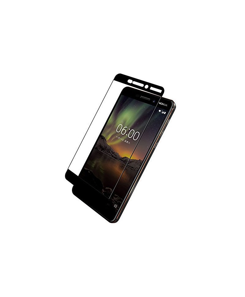 Geam Soc Protector Full LCD 5D Nokia 6, Negru