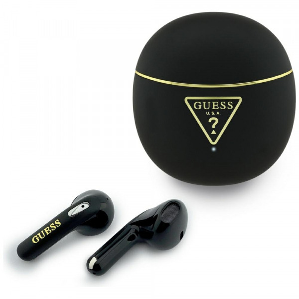 Handsfree Bluetooth Guess Script Print, TWS, Negru