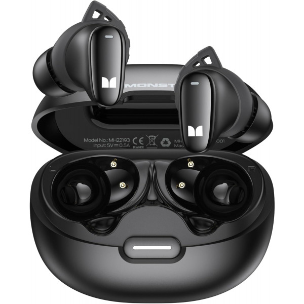 Handsfree Bluetooth Monster N-Lite 206, TWS, Negru