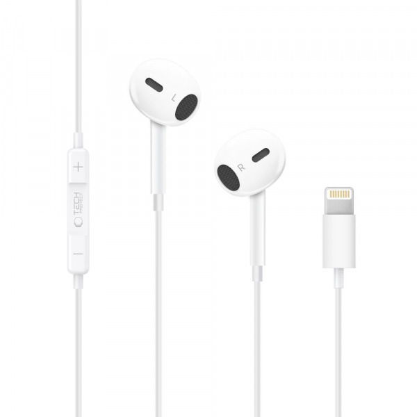 Handsfree Lightning Tech-Protect Ultraboost Core G2, Alb