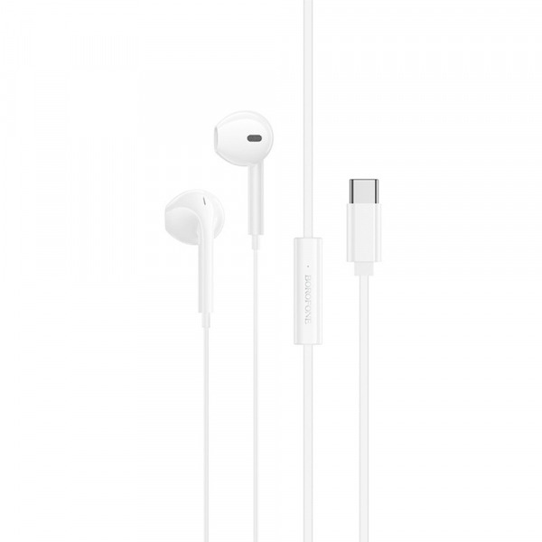 Handsfree USB-C Borofone BM99 Star, Alb