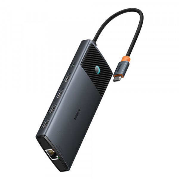 Hub USB-C Baseus Gleam II, 10in1, Negru B0114200