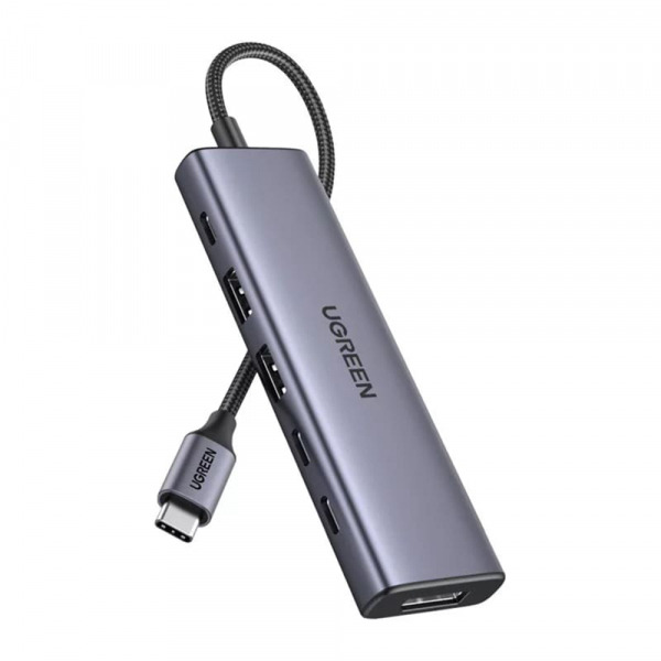 Hub USB-C UGREEN CM511 (75586), 6in1, Gri