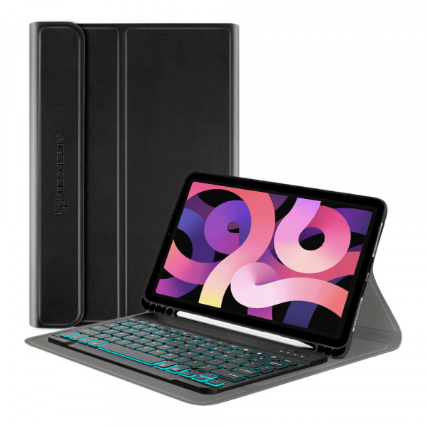 Husa cu Tastatura pentru Apple iPad Air 11 (2026) / iPad Air 11 (2025) / Air 11 (2024) / Air (2022) / Air (2020), Techsuit, CozyTab, Neagra