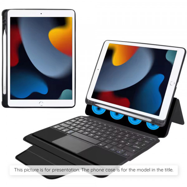 Husa cu Tastatura pentru Apple iPad Air 13 (2026) / Air 13 (2025) / Air 13 (2024), Techsuit, KeyTab Pro, Neagra