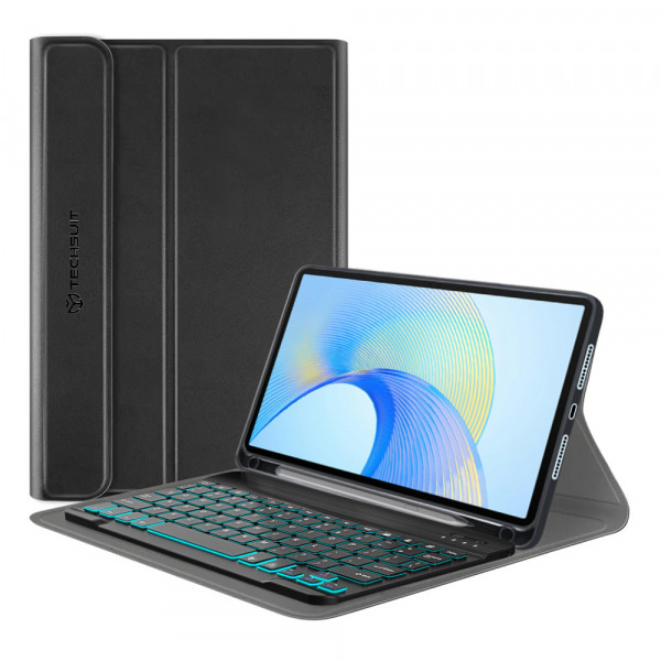 Husa cu Tastatura pentru Honor Pad X8 Pro / X9, Techsuit, CozyTab, Neagra