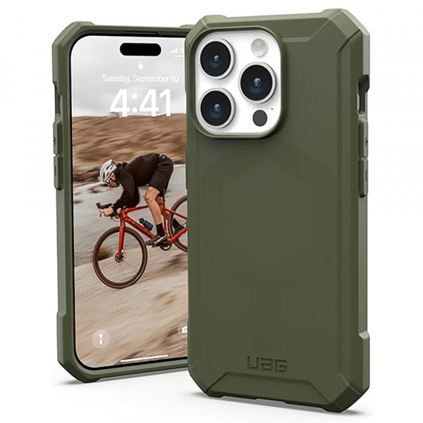Husa MagSafe pentru Apple iPhone 15 Pro Max, Urban Armor Gear, Essential Armor, Verde