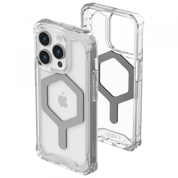Husa MagSafe pentru Apple iPhone 15 Pro Max, Urban Armor Gear, Plyo, Transparenta