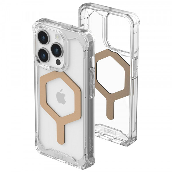 Husa MagSafe pentru Apple iPhone 15 Pro, Urban Armor Gear, Plyo, Aurie