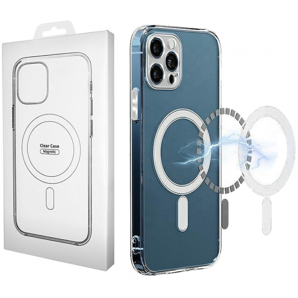 Husa MagSafe pentru Apple iPhone 16 Pro, OEM, Clear with Camera Protection, Transparenta