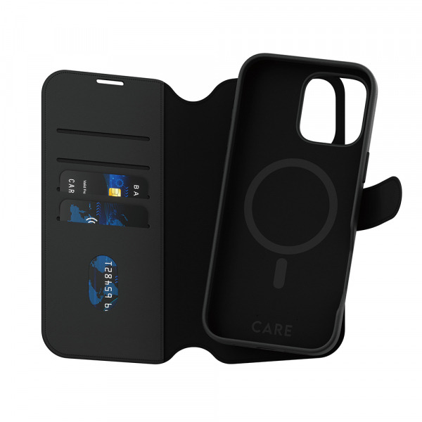 Husa MagSafe pentru Apple iPhone 16 Pro Max, PanzerGlass, Care Feature Tango Two-in-One, Neagra