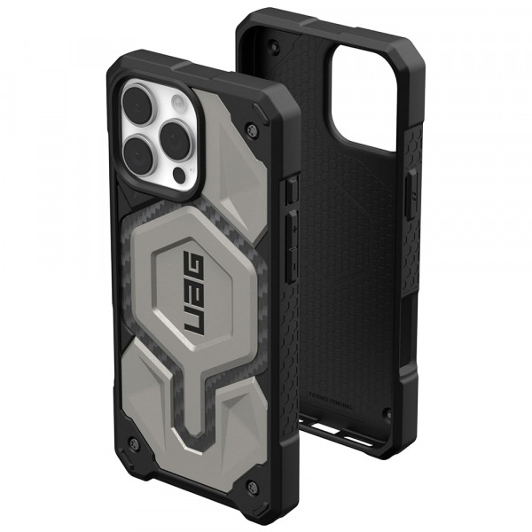Husa MagSafe pentru Apple iPhone 16 Pro Max, Urban Armor Gear, Monarch Pro, Gri