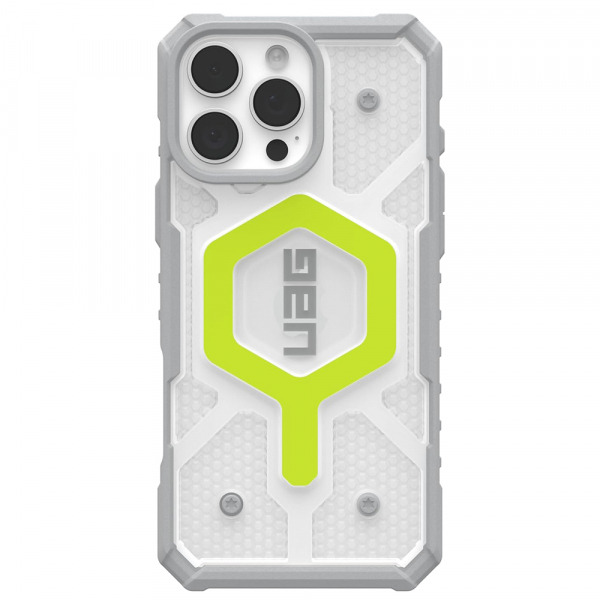 Husa MagSafe pentru Apple iPhone 16 Pro Max, Urban Armor Gear, Pathfinder Clear, Verde