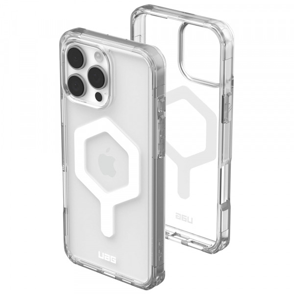 Husa MagSafe pentru Apple iPhone 16 Pro Max, Urban Armor Gear, Plyo, Alba