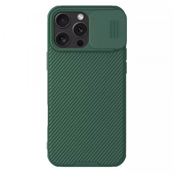 Husa MagSafe pentru Apple iPhone 16 Pro, Nillkin, CamShield Pro, Verde